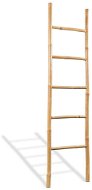 Towel ladder with 5 rungs, bamboo, 150 cm - Towel Rack