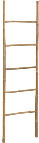 Towel ladder with 5 rungs 170 cm bamboo - Towel Rack - Main image