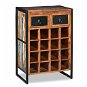 Wine Rack for 16 Bottles Solid Recycled Wood - Wine Stand