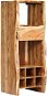 Wine Rack made of Solid Acacia Natural Edge 40 × 40 × 110cm - Wine Stand