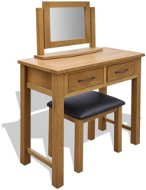 Toaletní stolek se stoličkou masivní dubové dřevo - Toaletní stolek