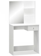 Dressing Table Toilet table chipboard 75 × 40 × 141 cm white - Toaletní stolek