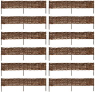 Garden willow fence 12 pcs 120 × 35 cm - Lawn Edging