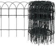 Zahradní plot práškované železo 25 × 0,4 m - Trávníkový lem