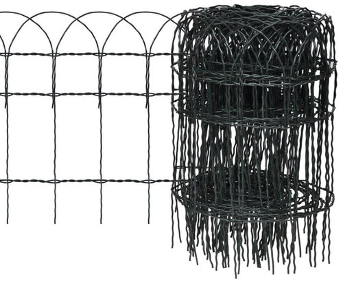 Garden fence powder coated iron 25 × 0,4 m - Lawn Edging - Main image