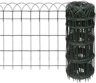 Zahradní plot práškované železo 25 × 0,65 m - Trávníkový lem