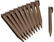 Nature Garden anchor pins 10 pcs taupe - Lawn Edging