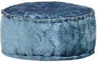 Round velvet stool 40 × 20 cm blue - Stool