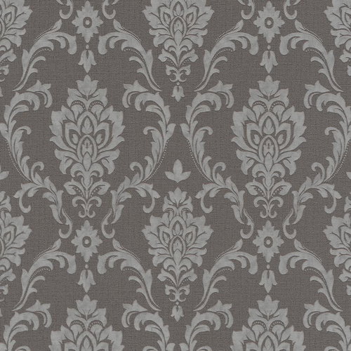 2 pcs non-woven wallpaper roll taupe 0,53 × 10 m rich ornaments - Wallpaper - Main image