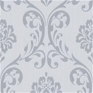 4 pcs non-woven wallpaper rolls white 0,53 × 10 m ornaments - Wallpaper