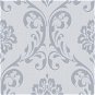 4 pcs non-woven wallpaper rolls white 0,53 × 10 m ornaments - Wallpaper