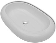 Luxury ceramic oval washbasin - 63 × 42 cm - white - Washbasin