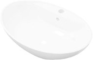 Luxury ceramic oval washbasin with overflow and tap hole - Washbasin