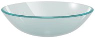 Washbasin made of tempered glass 42 cm frosted - Washbasin