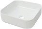 Square ceramic washbasin white 38x38x13,5 cm - Washbasin