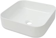Umývadlo štvorcové keramické biele 38 × 38 × 13,5 cm - Umývadlo