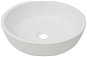 Ceramic round washbasin white 42x12 cm - Washbasin