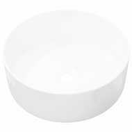 Round ceramic sink white 40x15 cm - Washbasin