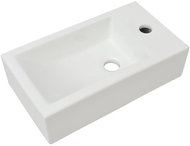 Washbasin rectangular ceramic white 46x25,5x12cm - Washbasin