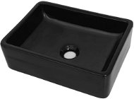 Ceramic washbasin rectangular black 41 × 30 × 12 cm - Washbasin