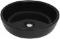 Ceramic washbasin round black 42 × 12 cm - Washbasin