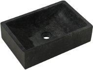 Washbasin 45 × 30 × 12 cm black marble - Washbasin