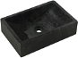 Washbasin 45 × 30 × 12 cm black marble - Washbasin