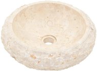 Washbasin 40 × 12 cm marble cream - Washbasin