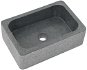 Washbasin 45 × 30 × 15 cm river stone black - Washbasin