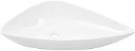 Ceramic triangular washbasin white 645 × 455 × 115 mm - Washbasin