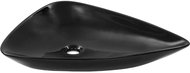 Ceramic triangular washbasin black 645 × 455 × 115 mm - Washbasin