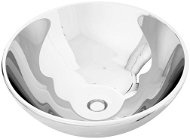 Washbasin 32,5 × 14 cm ceramic silver - Washbasin