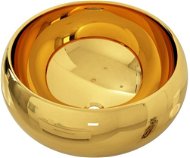 Washbasin gold 40 × 15 cm ceramic - Washbasin