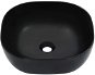 Washbasin black 42,5 × 42,5 × 14,5 cm ceramic - Washbasin