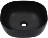 Umývadlo čierne 42,5 × 42,5 × 14,5 cm keramika - Umývadlo