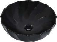 Umývadlo čierne 46 × 17 cm keramika - Umývadlo