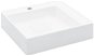 Washbasin 50 × 50 × 12,3 cm mineral\marble composite white - Washbasin