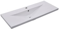 Built-in washbasin 101 × 39,5 × 18,5 cm ceramic white - Washbasin