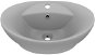 Luxury washbasin overflow oval matt light grey 58,5 × 39 cm - Washbasin
