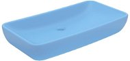 Luxury rectangular washbasin matt light blue 71 × 38 cm - Washbasin