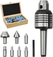 10-piece set of MT2 taper clamping mandrels - Lathe Accessories