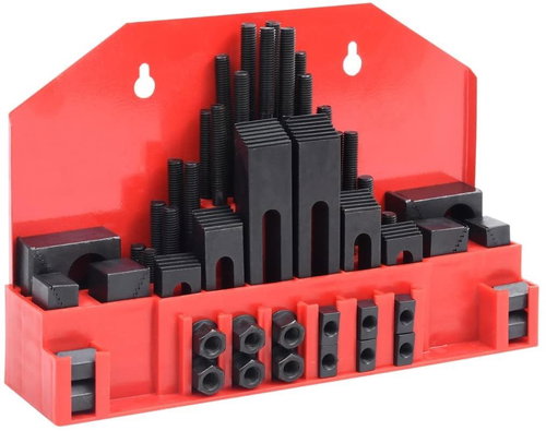58-piece clamping set steel T-slot M10 - Lathe Accessories - Main image