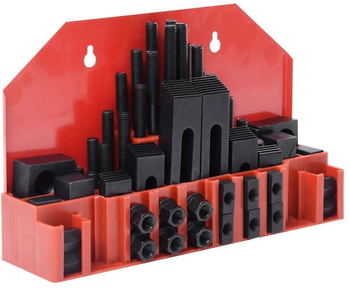58-piece clamping set steel T-slot M12 - Lathe Accessories - Main image