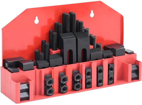 58-piece clamping set steel T-slot M14 - Lathe Accessories - Main image