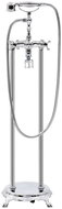 Freestanding bath mixer stainless steel 99,5 cm silver - Tap