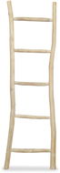 Towel rail with 5 rungs, natural teak, 45x150 cm - Rack