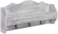 Wall hanger grey 50 × 10 × 23 cm wood - Coat Hanger