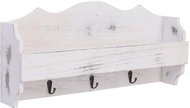 Wall hanger white 50 × 10 × 23 cm wood - Coat Hanger
