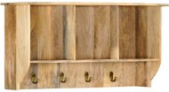 Nástěnný věšák 70 × 20 × 36 cm masivní mangovníkové dřevo - Věšák