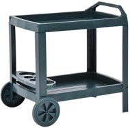 Nápojový vozík zelený 69 × 53 × 72 cm plast - Vozík